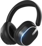 Hybrid Active Noise Cancelling Headphones, Wireless Over Ear Bluetooth Headphones, Foldable Wireless Headset, 60H Playtime, Hi-Res Audio, Deep Bass, Memory Foam Ear Cups, Perfect for Travel & Office