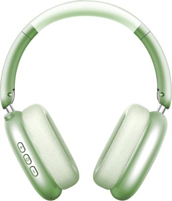 Wireless Over Ear Headphones, Noise Canceling Bluetooth 5.3 Headphones with Microphones,Hi-Res Audio,48H Playtime,Foldable,Breathable Soft Earpads for iOS/Android/Samsung/PC-Green