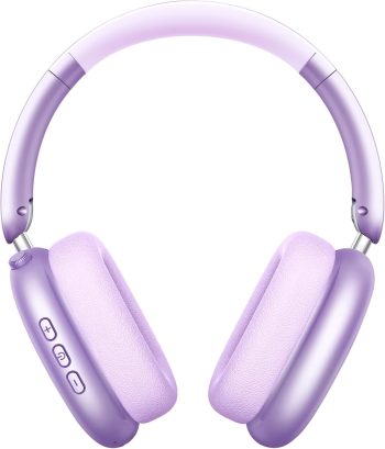 Wireless Over Ear Headphones, Noise Canceling Bluetooth 5.3 Headphones with Microphones,Hi-Res Audio,48H Playtime,Foldable,Breathable Soft Earpads for iOS/Android/Samsung/PC-Purple
