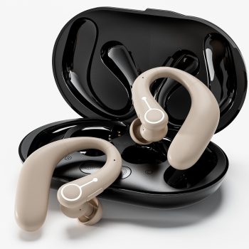 Rechargeable Hearing d with  for People with Hearing Loss, Clear Sound and Easy to Use (brown)
